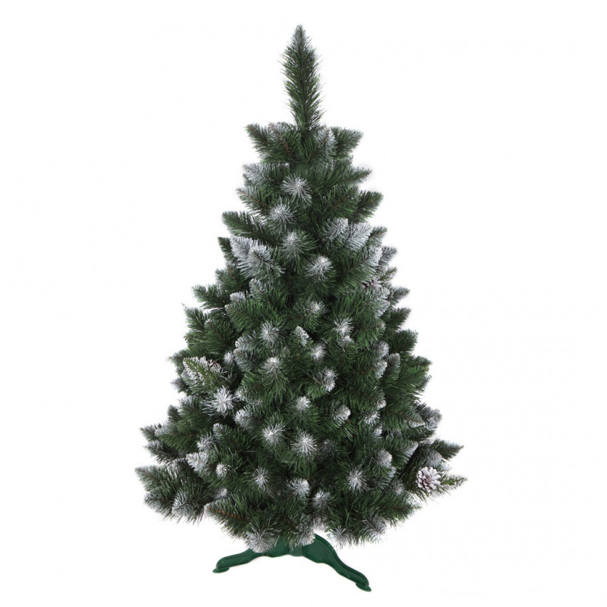 Vianočný stromček borovica strieborná so šiškami De Lux 90cm
