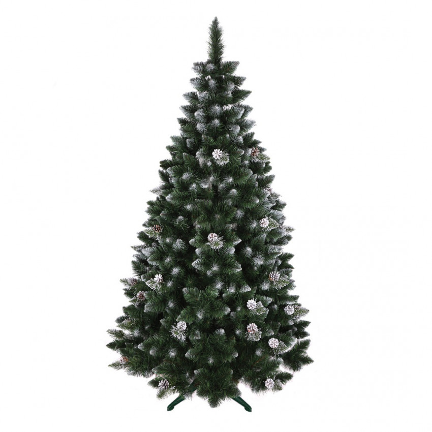 Vianočný stromček borovica strieborná so šiškami De Lux 180cm