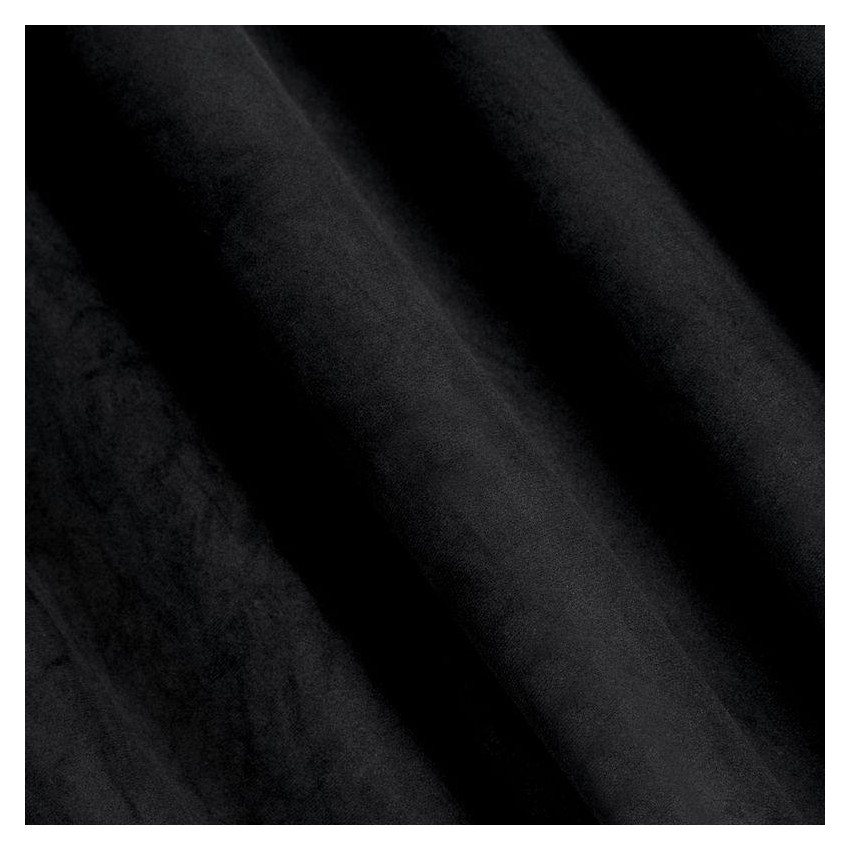 EUROFIRANY Zamatový záves MADLEN 140x300cm čierny