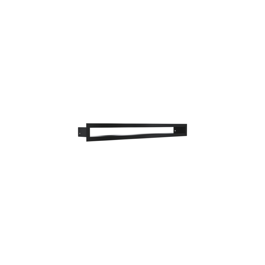 Krbová mriežka TUNEL čierna 6x60 cm