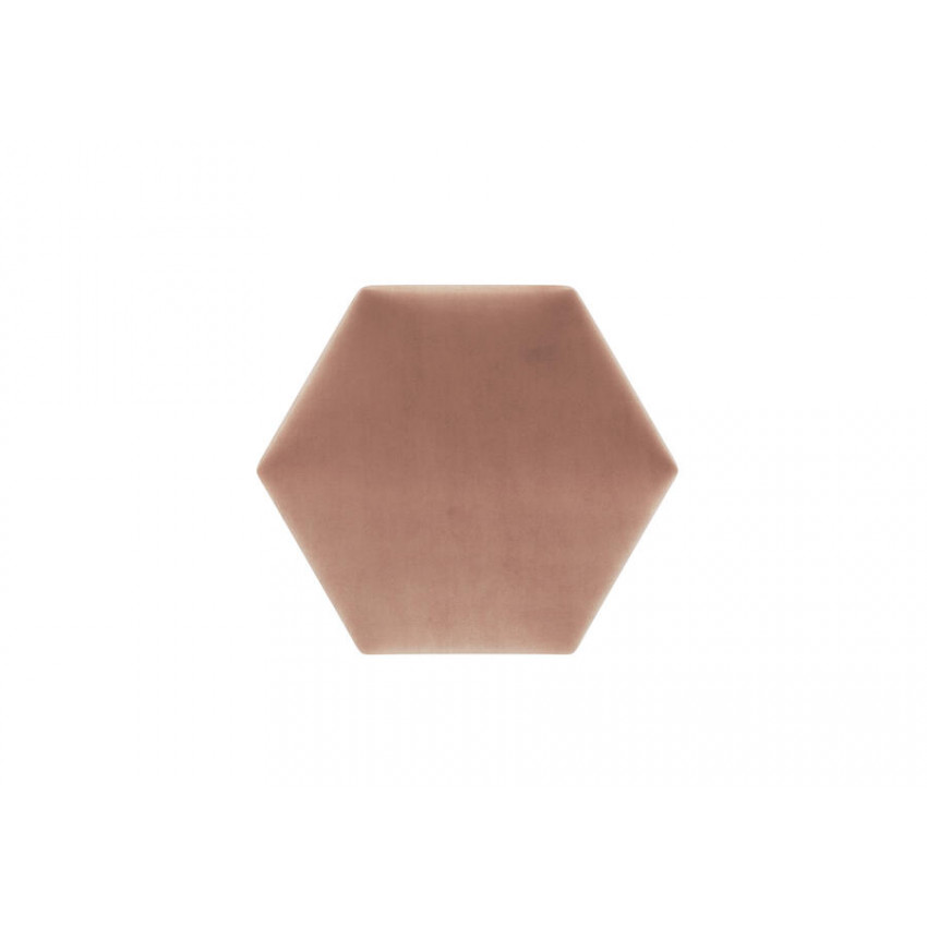 STEGU Čalúnený nástenný panel Mollis Hexago ME25 17x17 cm ružový