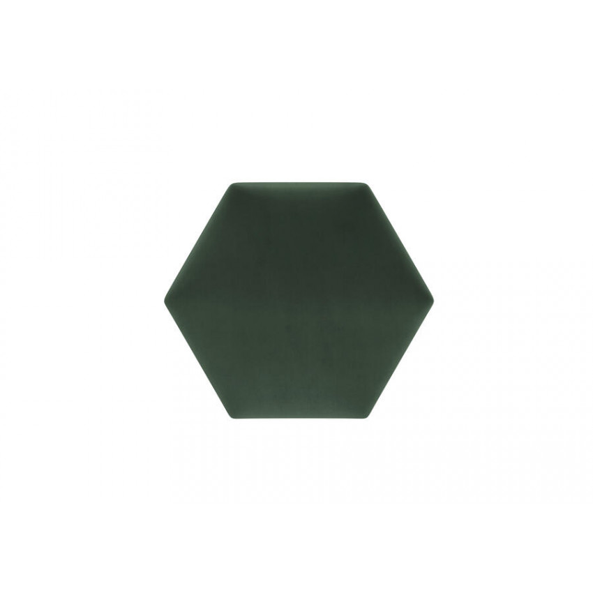 STEGU Čalúnený nástenný panel Mollis Hexago ME27 17x17 cm petrolejový