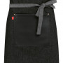 Číšnická zástěra mini TOMA - černá jeans / eko kůže