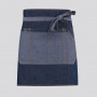 Číšnická zástěra mini TOMA - modrá jeans / eko kůže