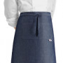 Kuchařská zástěra nízká EGOchef s kapsou - JEANS 70x70 cm