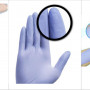 Nitrilové jednorázové rukavice nepudrované - modré