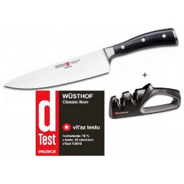 Wüsthof CLASSIC IKON nôž kuchársky 20 cm 4596/20 + brúska 4347- zvýhodnený set