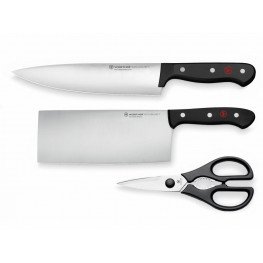 Sada 2 nožov Wüsthof GOURMET + kuchynské nožničky 8010