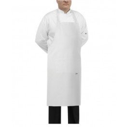 Kuchařská zástěra EGOchef BIG BOY ke krku - bílá - velikost od 5XL - 7XL