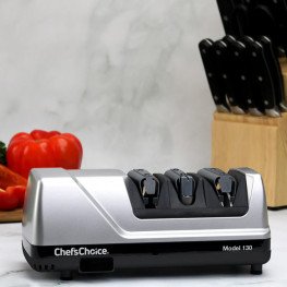 ChefsChoice elektrická brúska na nože 3-stupňová M130 - Platina 