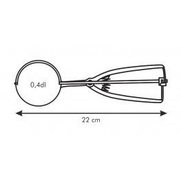 Tescoma mechanický porciovač  PRESTO ø 5 cm