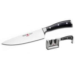 Wüsthof CLASSIC IKON nůž kuchařský 20 cm + bruska ZDARMA 4596/20+4348
