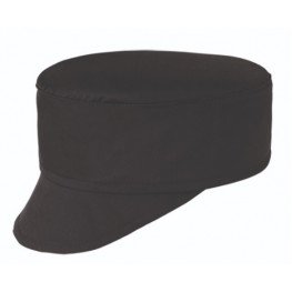 Kuchařská čepice s kšiltem - černá