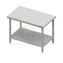 Neutrálný výdajný stôl s policou - 700x710x880mm