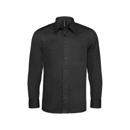 Pánská číšnická košile KARIBAN - černá - dlouhý rukáv