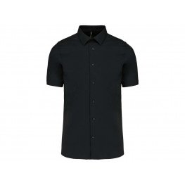 Pánská číšnická košile KARIBAN - černá - krátký rukáv