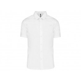 Pánská číšnická košile KARIBAN - bílá - krátký rukáv