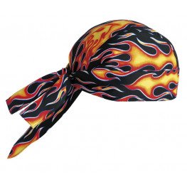 Kuchařská šátek na hlavu - vzor plameny