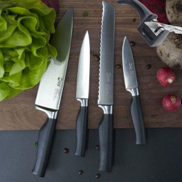 Sada 4 kuchynských nožov IVO Premier 90075 + dvojstupňová brúska na nože ZDARMA
