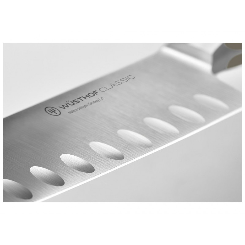 Nůž santoku Wüsthof CLASSIC Colour - Velvet Oyster, 17 cm 