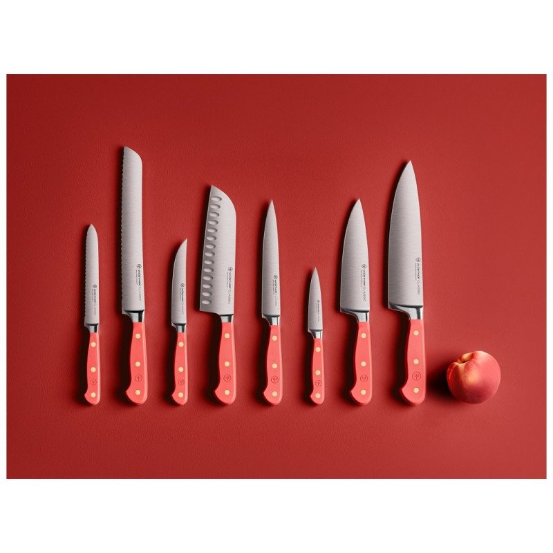 Nůž santoku Wüsthof CLASSIC Colour - Coral Peach, 17 cm 