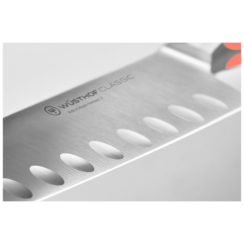 Nůž santoku Wüsthof CLASSIC Colour - Coral Peach, 17 cm 