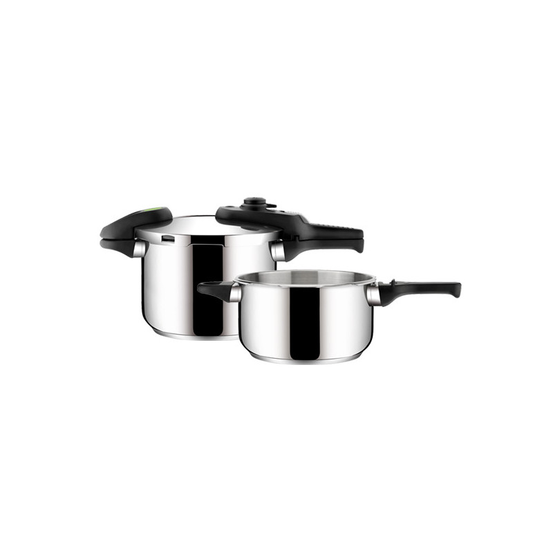 Tlakový hrnec Tescoma BIO EXCLUSIVE+ DUO, 4.0 a 6.0 l
