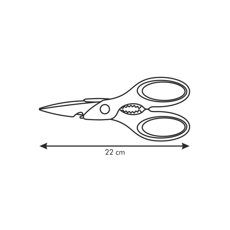 Tescoma multifunkčné nožnice PRESTO 22 cm - farebný mix