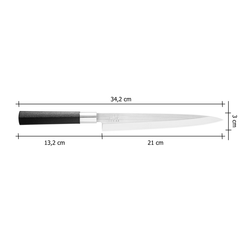 Japonský nůž IVO Yanagiba- SEKAI - 21 cm