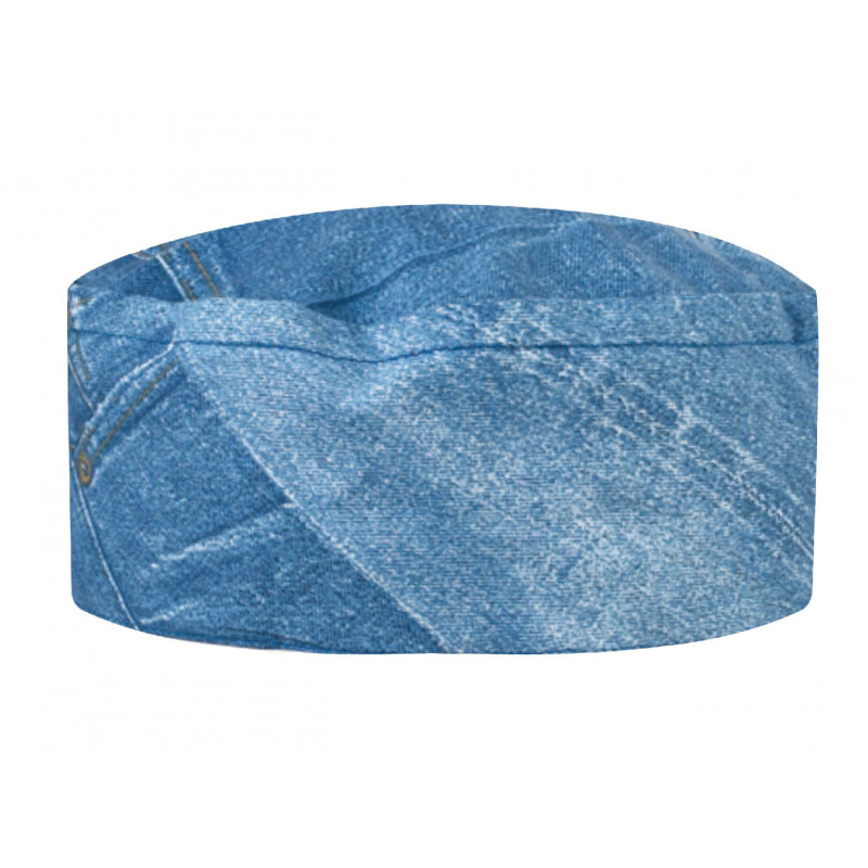 Kuchařská čepice na hlavu TOMA - jeans